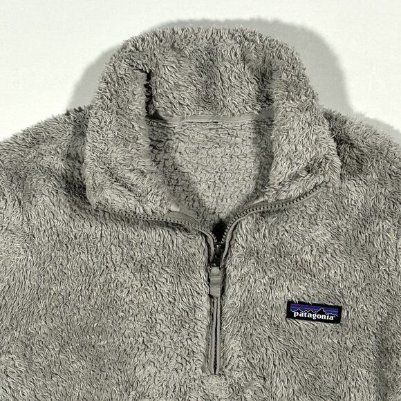 Patagonia Women’s Los Gatos Sherpa Fleece Cozy Pullover Gorpcore Gray Large - Picture 4 of 6